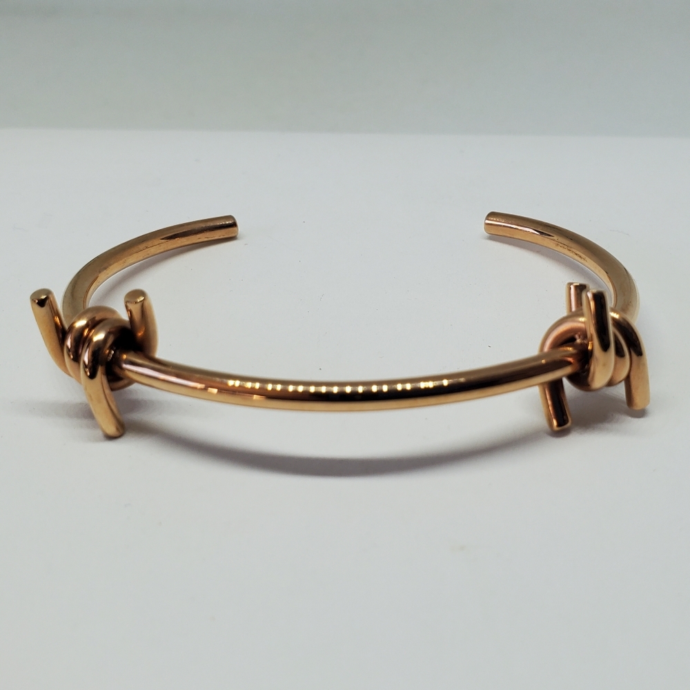 MVMT Double Barbed Rose Gold Cuff Bracelet